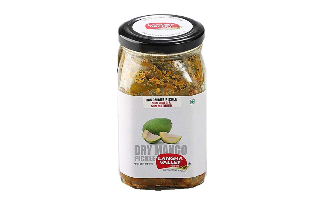 Langha Valley Dry Mango Pickle    Glass Jar  350 grams